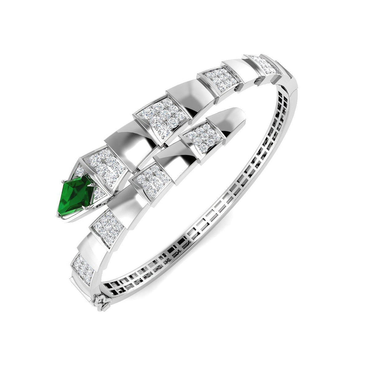 Bracelet de tennis de luxe en or et platine, serti de diamants ronds.