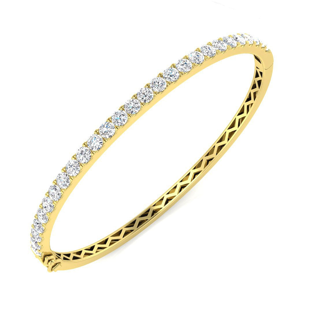 Clover Diamant-Kettenarmband mit Lünetten- und Pavé-Fassung aus Naturdiamanten in Platin