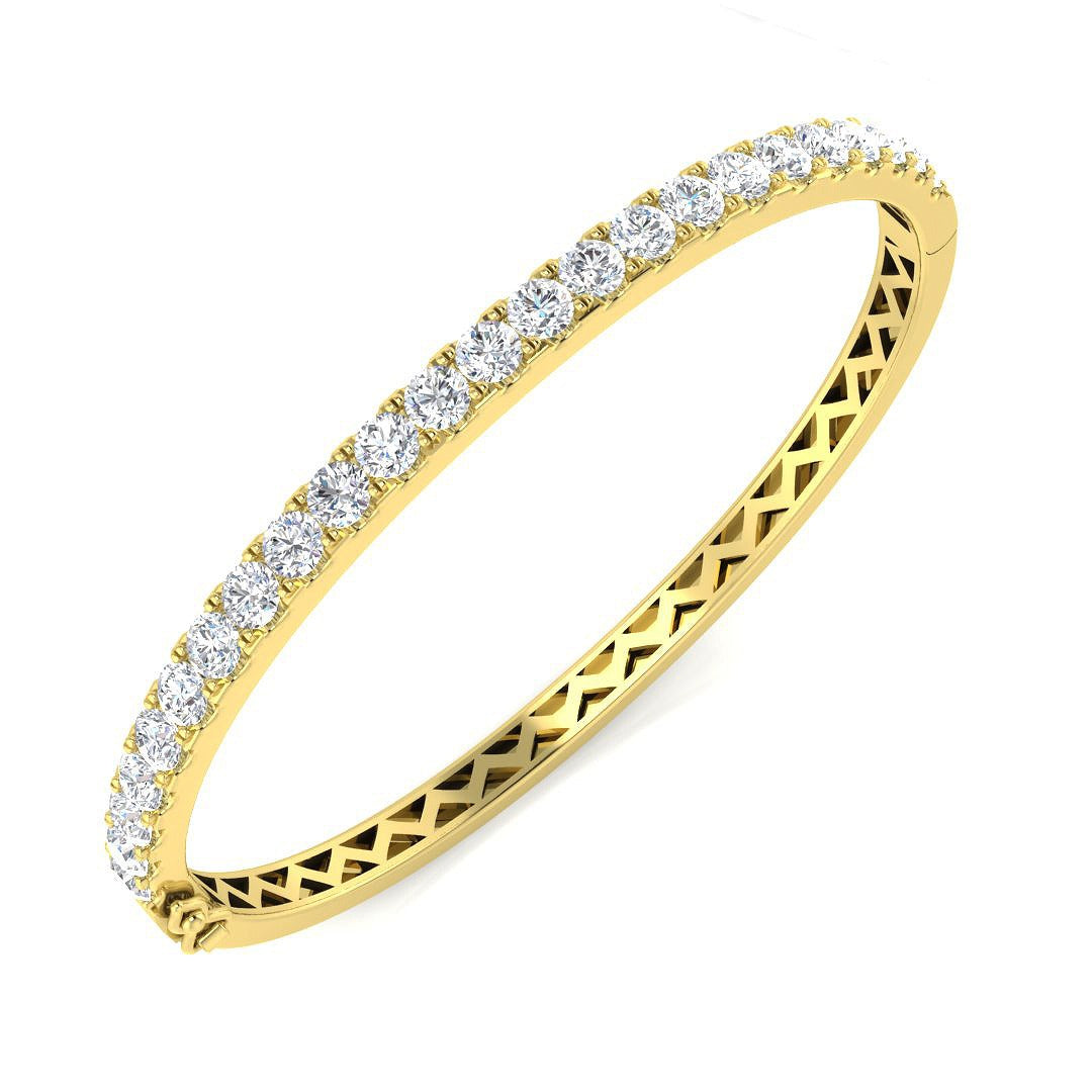 Clover Diamant-Kettenarmband mit Lünetten- und Pavé-Fassung aus Naturdiamanten in Platin