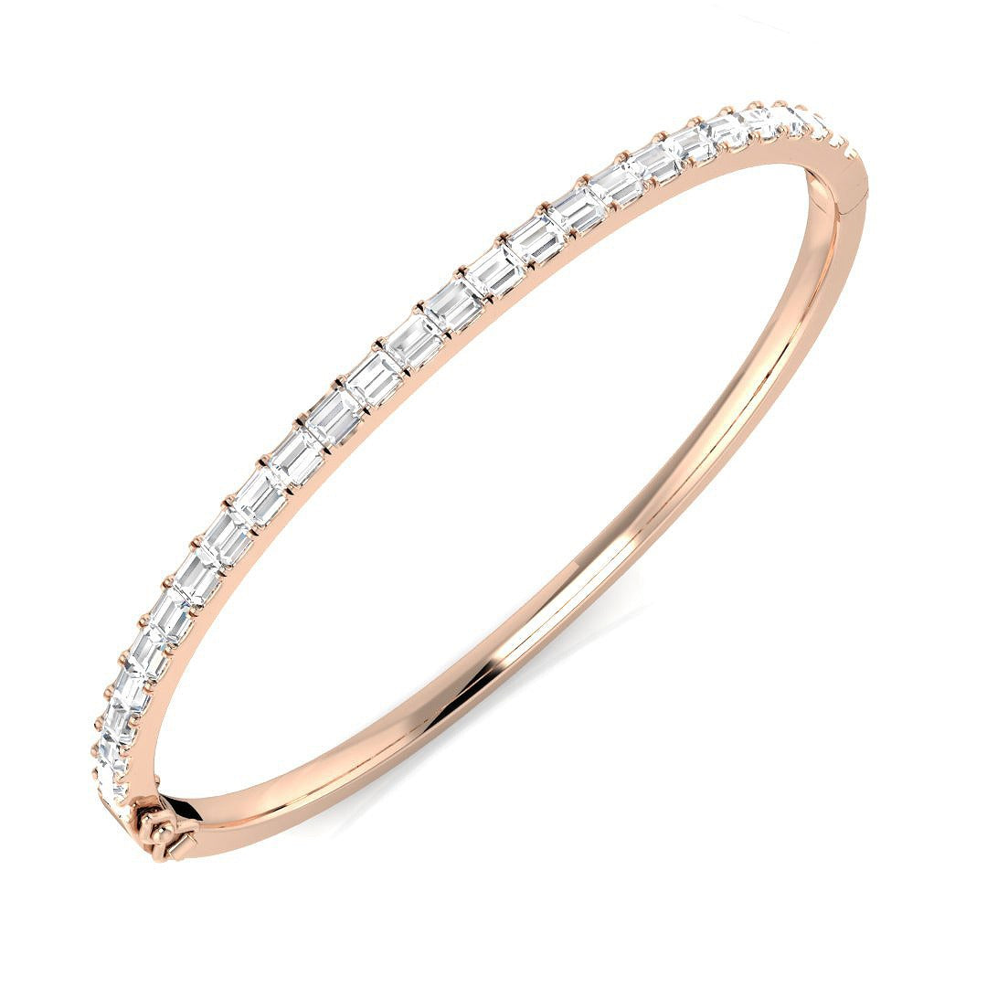 Bracelet de tennis de luxe en or et platine, serti de diamants ronds.
