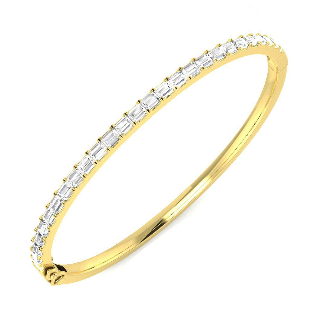 Bracelet de tennis de luxe en or et platine, serti de diamants ronds.