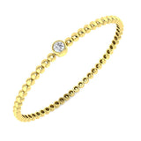 Clover Diamant-Kettenarmband mit Lünetten- und Pavé-Fassung aus Naturdiamanten in Platin