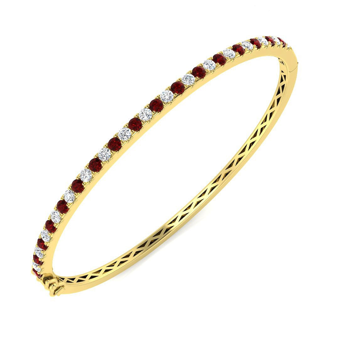 Clover Diamant-Kettenarmband mit Lünetten- und Pavé-Fassung aus Naturdiamanten in Platin
