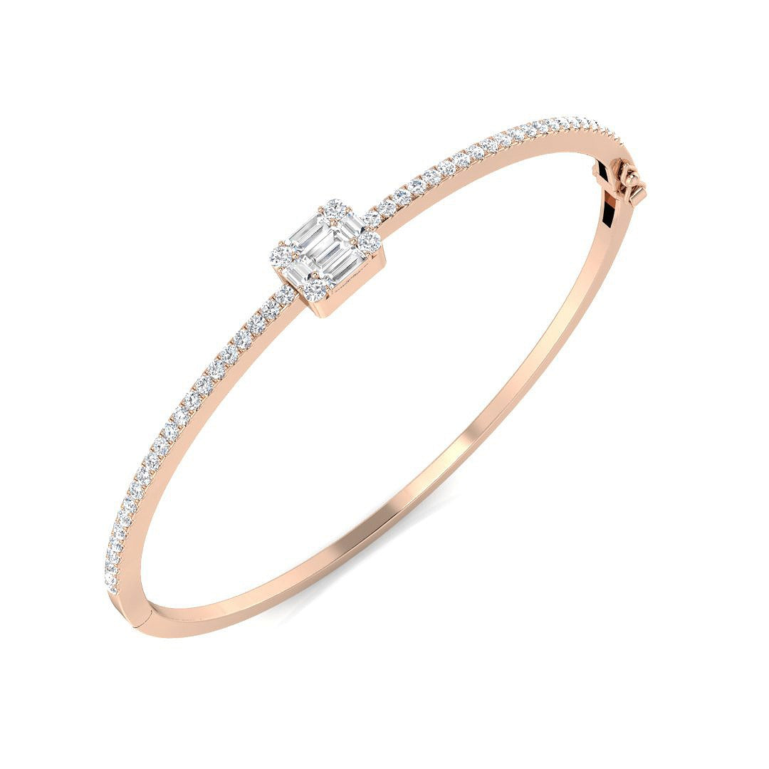 Luxury Diamond Bracelet, Womens Diamond Bangle, Anniversary Gift Bracelet