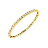 Modern Diamond Bangle, Ethical Diamond Jewelry