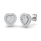 0.25 Carat Natural/Lab Grown Diamond Cluster Earring In 9K/18K Hallmarked Gold