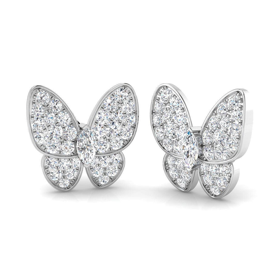 Freya 3ct Gold Diamond Shape Earrings - Elegant Luxury Jewelry