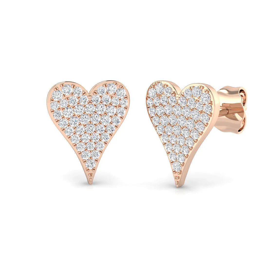 Natural/Lab Grown Diamond Cluster Earring In 9K/18K Hallmarked Gold