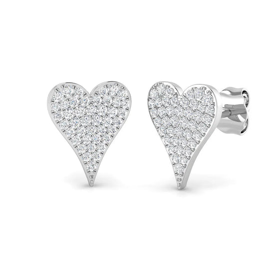 Natural/Lab Grown Diamond Cluster Earring In 9K/18K Hallmarked Gold