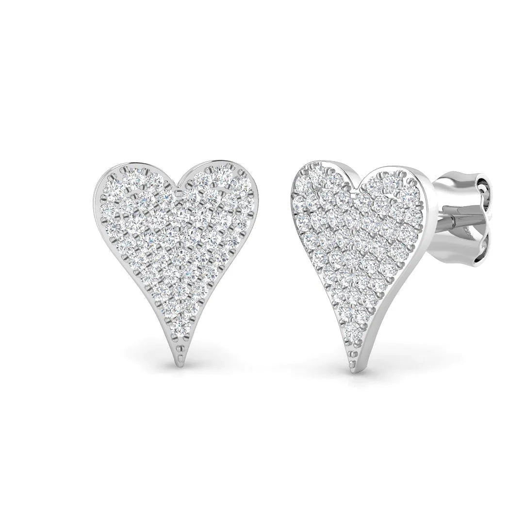 Natural/Lab Grown Diamond Cluster Earring In 9K/18K Hallmarked Gold