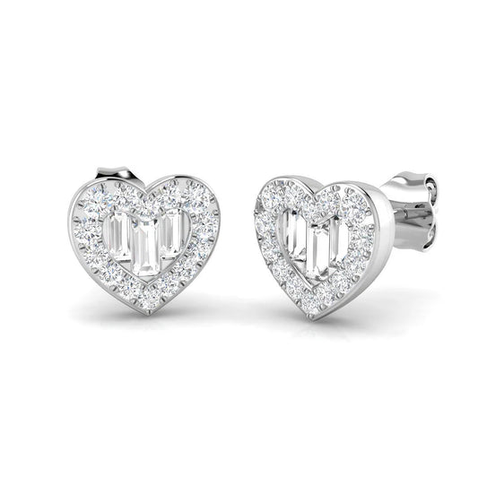 0.50 Carat Natural/Lab Grown Diamond Halo Earring In 9K/18K Hallmarked Gold