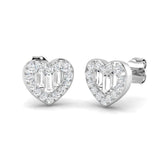 0.50 Carat Natural/Lab Grown Diamond Halo Earring In 9K/18K Hallmarked Gold