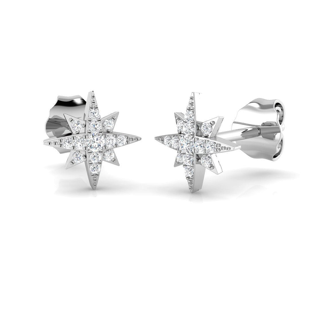 Toony Fancy Gold Diamond Earrings - Luxurious 0.1ct Gemstone Elegance