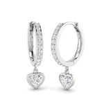 Ohrhänger mit natürlichem Diamanten in 9K/18K punziertem Gold