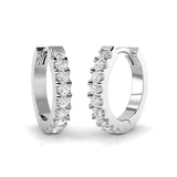 Junie Diamond Gold Hoop Earrings 0.33ct - 0.5ct Luxury Jewelry