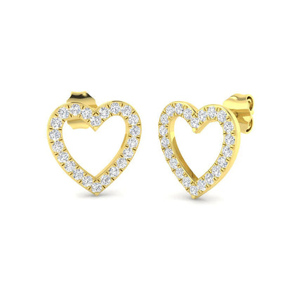 0.25 to 0.50 Carat Natural/Lab Grown Diamond Stud Earring In 9K/18K Hallmarked Gold
