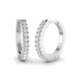 Hoop Earrings - Erfwy 0.2ct-1ct Round Cut