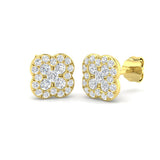 "Daypy Clover Diamond Earrings in Gold - 0.5ct to 1.25ct Luxury Jewelry"