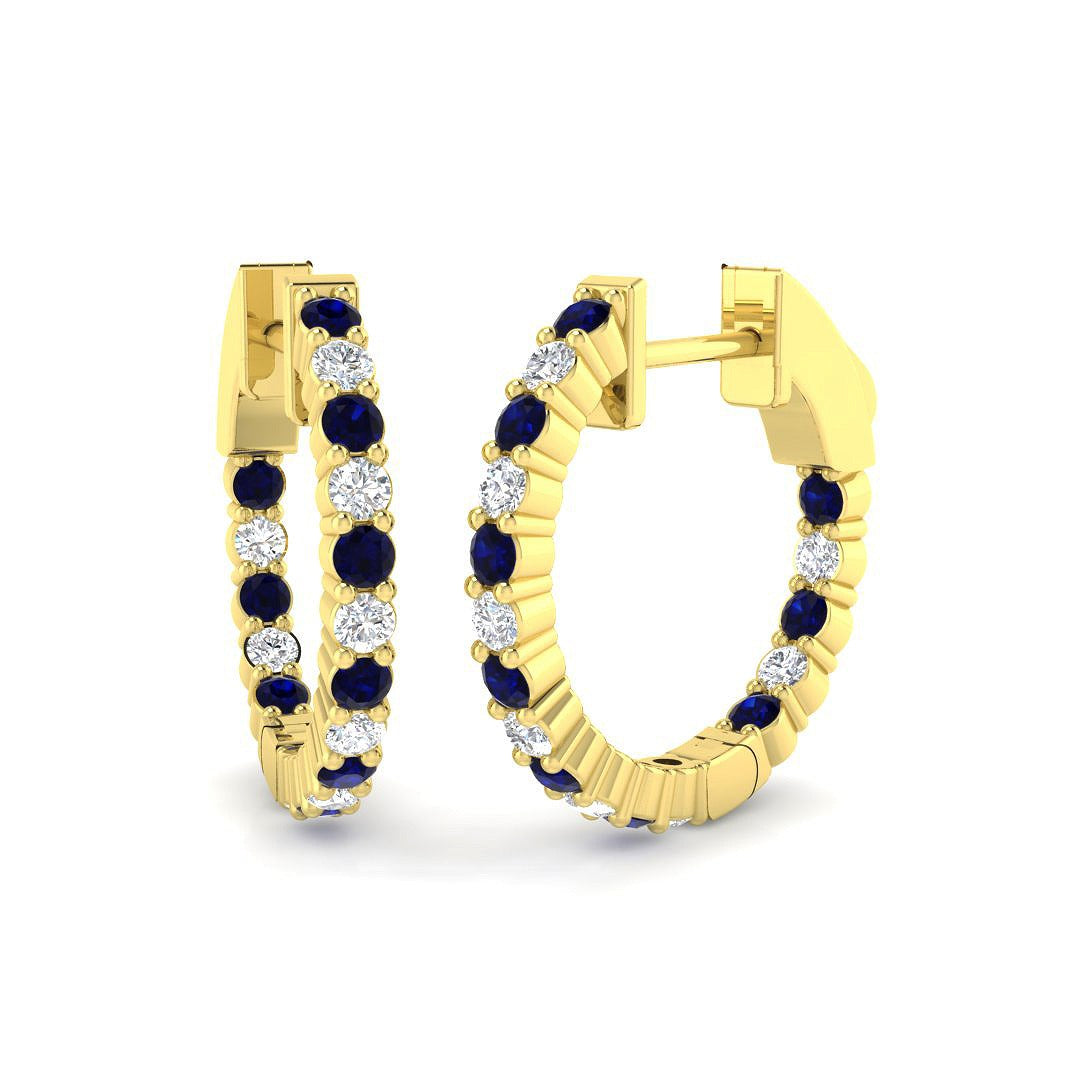 Luyry 0.5ct Emerald Gold Diamond Earrings - Luxury Fine Jewelry