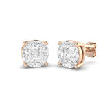 Luxvy Gold Cluster Diamond Earrings | 1.5ct Luxury Jewelry