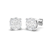 Luxvy Gold Cluster Diamond Earrings | 1.5ct Luxury Jewelry