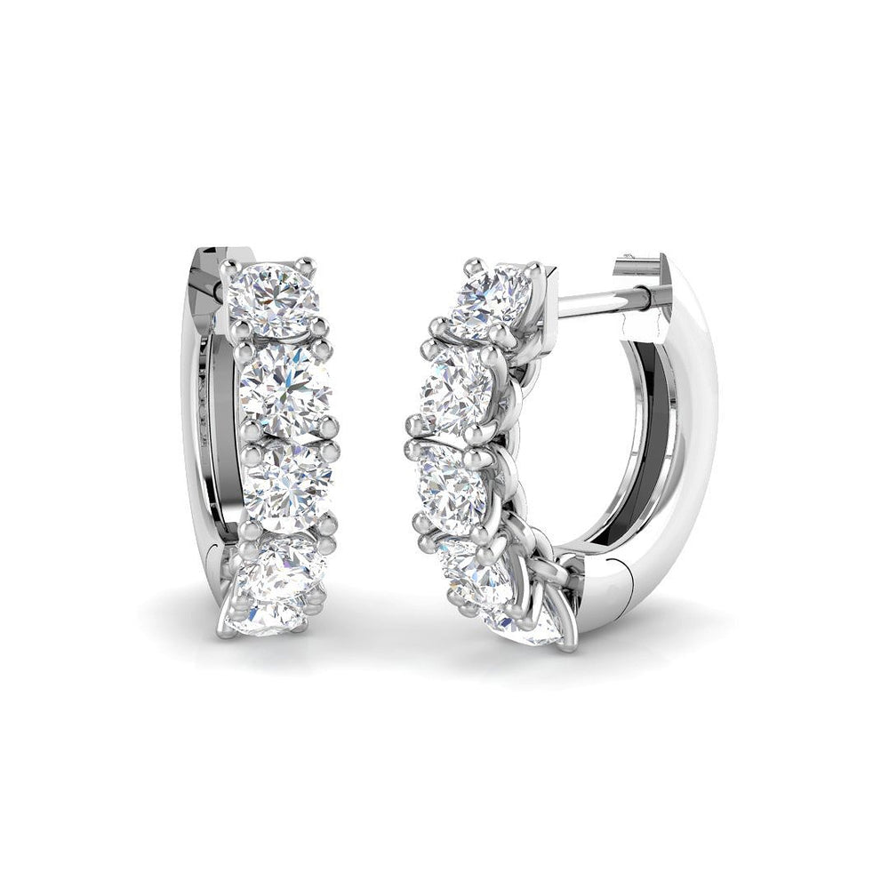 Hoop Earrings - Luyby 1ct Gold Diamond Elegant Luxury