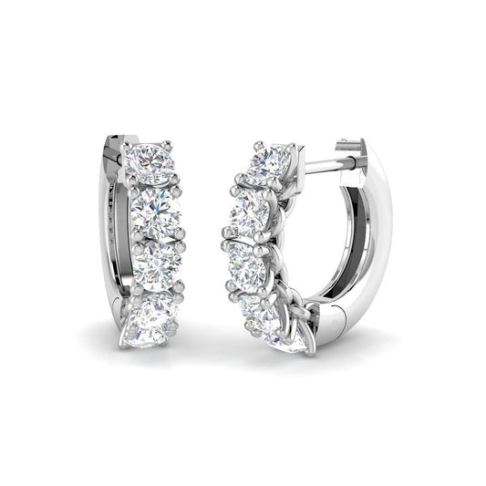 Hoop Earrings - Luyby 1ct Gold Diamond Elegant Luxury