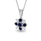 Fetal Blue Sapphire Pendant 0.75ct Gold (Without Chain )