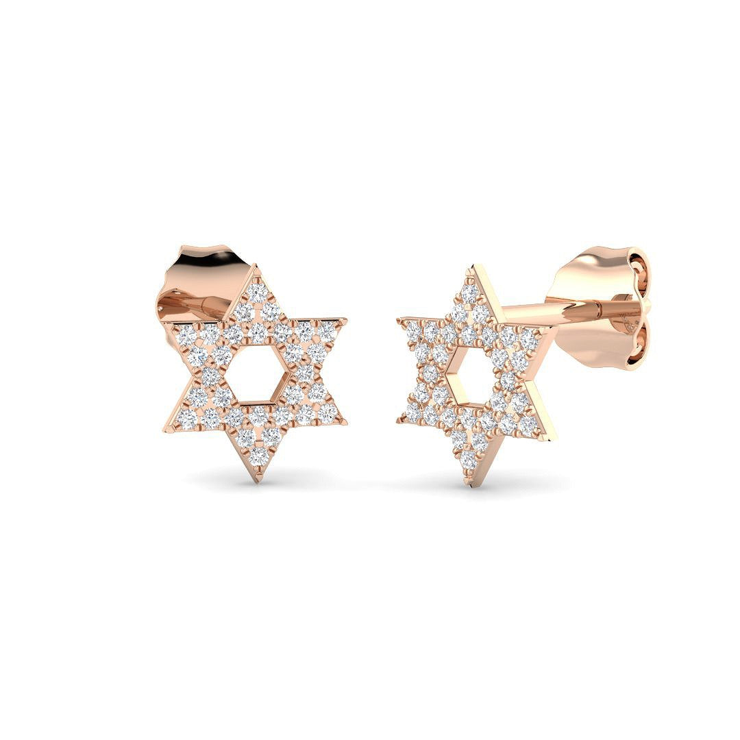 Gold Diamond Earrings - Elegant 0.1ct Shape Jewelry Accessory