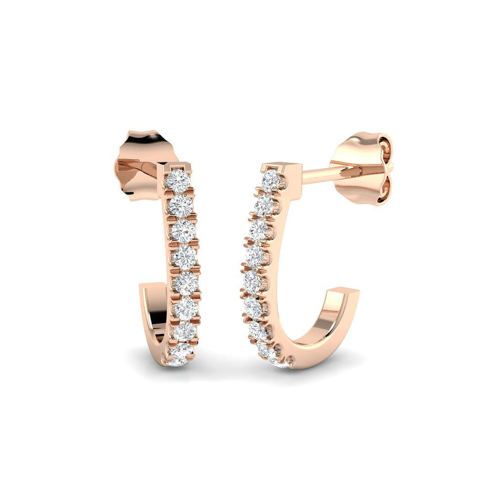 Hoop Earrings - Ergwy 9k White Gold Pure Radiance