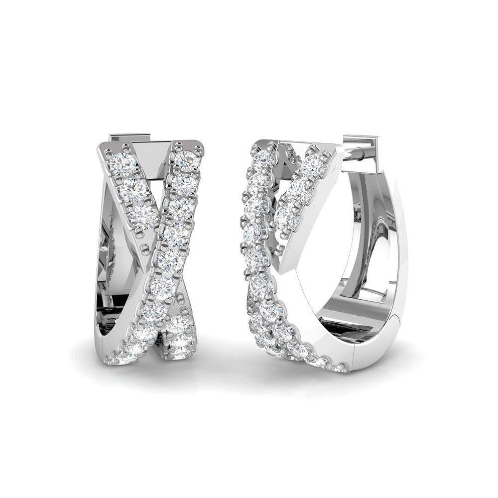 Hoop Earrings - Maisy Luxury 0.5ct Elegant Style Gold