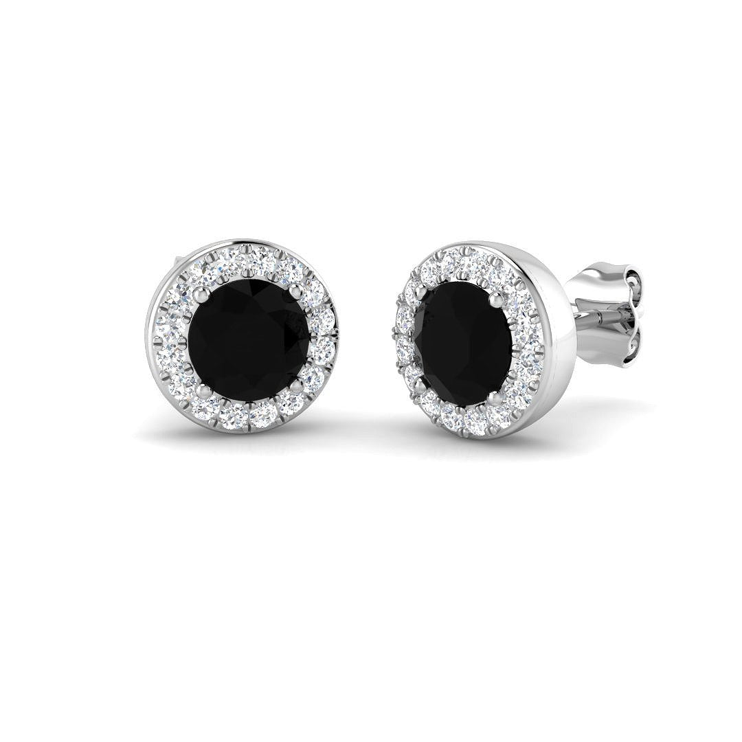 Elegant Teggy 2ct Halo Diamond Earrings in Gold - Luxury Jewelry