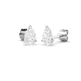 9ct White Gold 1.06ct Lab Grown Diamond Solitaire Earrings