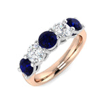 Diamond Wakefiesb Blue Sapphire Ring | 2ct
