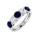 Diamond Wakefiesb Blue Sapphire Ring | 2ct