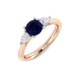 Diamond Heritage Blue Sapphire Ring | 1ct - 1.25ct