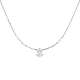 9ct White Gold 0.53ct Lab Grown Diamond Solitaire Necklace