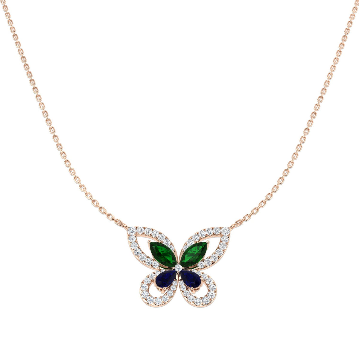 Diamond Necklace 1.75ct Platinum & Gold – Lab & Natural Diamonds
