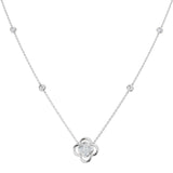Click Blue Sapphire Necklace 1ct Platinum Gold