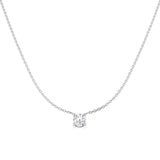 9ct White Gold 0.72ct Lab Grown Diamond Solitaire Necklace