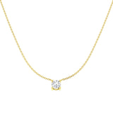 9ct Yellow Gold 0.72ct Lab Grown Diamond Solitaire Necklace