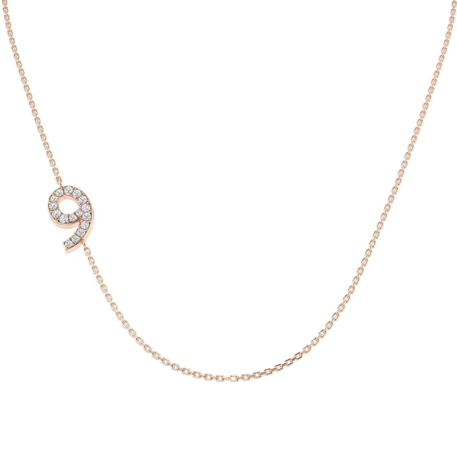 Broil Diamond Necklace 0.1ct Gold Platinum