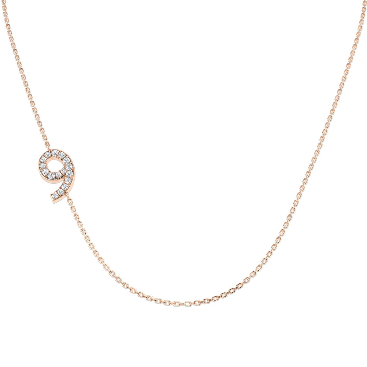 Diamond Pendant Necklace 0.1ct Gold & Platinum (Without Chain)