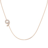 Broil Diamond Necklace 0.1ct Gold Platinum