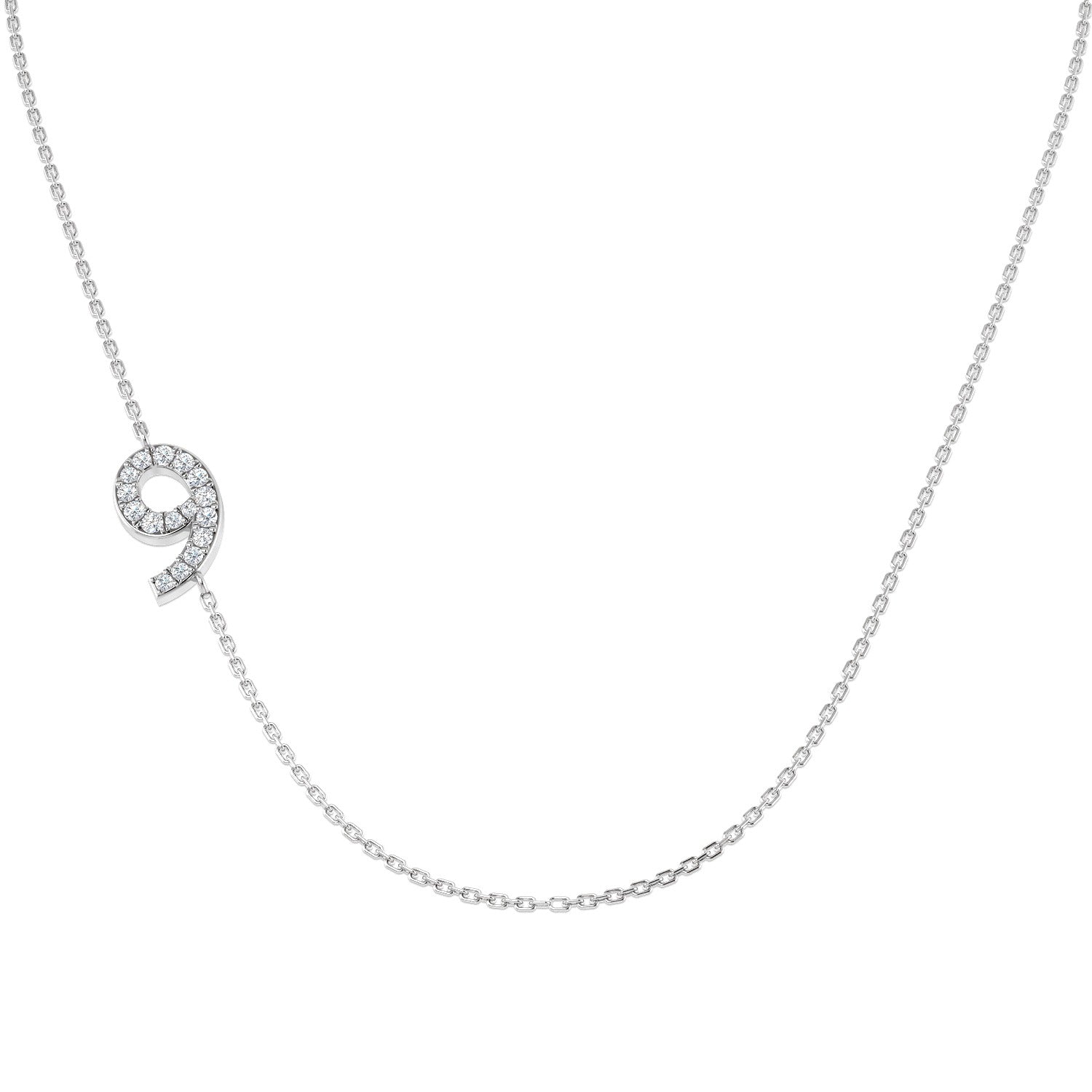 Broil Diamond Necklace 0.1ct Gold Platinum