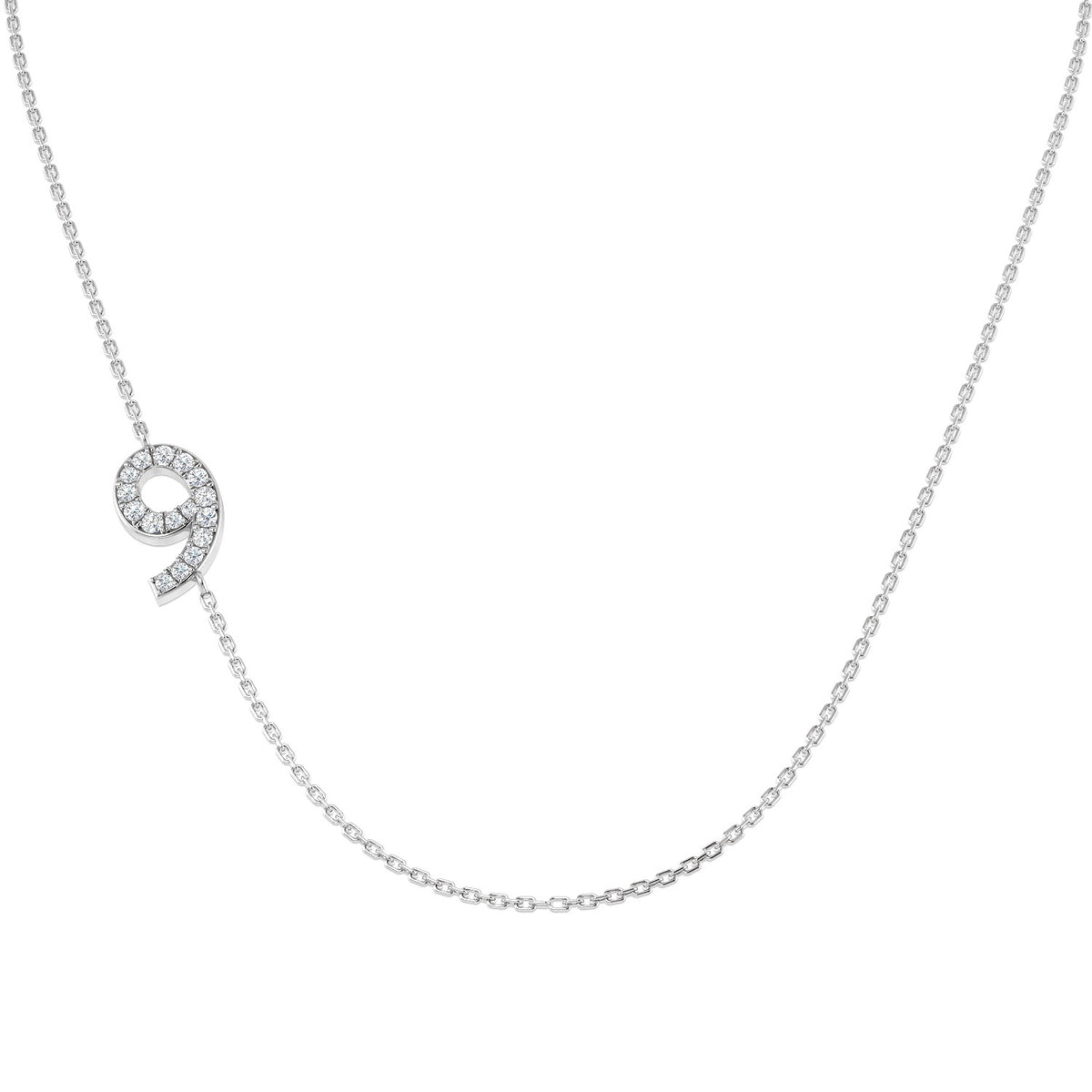 Broil Diamond Necklace 0.1ct Gold Platinum