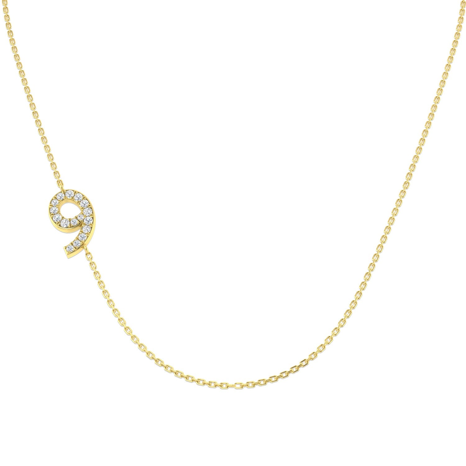 Broil Diamond Necklace 0.1ct Gold Platinum