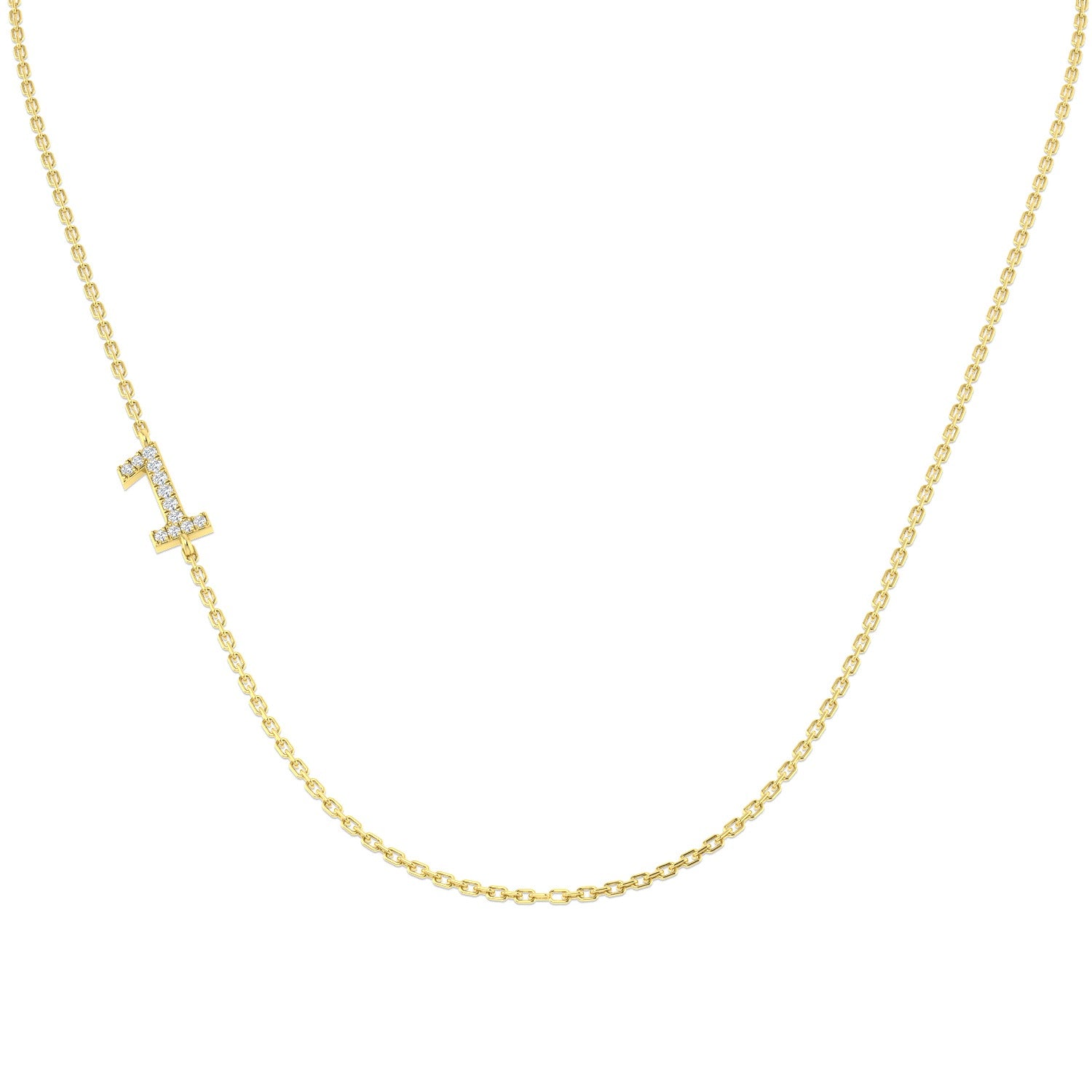 Brady Diamond Necklace 0.1ct Gold Platinum