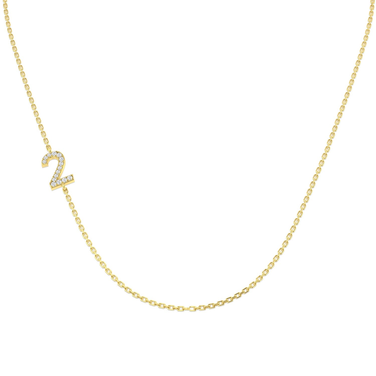 Braes Diamond Necklace 0.1ct Gold Platinum