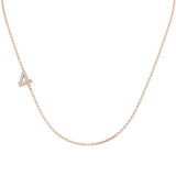 Diamond Number Pendant 0.1ct Gold & Platinum Necklace (Without Chain)